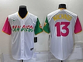Padres 13 Manny Machado White Nike 2022 City Connect Cool Base Jersey,baseball caps,new era cap wholesale,wholesale hats